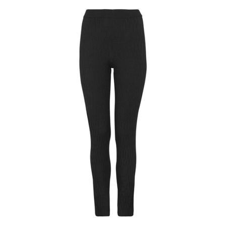 Soft Rebels, SRScarlett slit pant knit Zwart, Dames, Maat:M