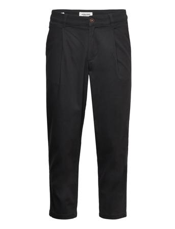 Jpstbill Jjrico Cropped Akm Chinos Bukser Svart Jack & J S*Betinget Tilbud