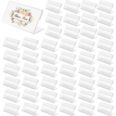 48 kpl hintalapputeline, l pin kyv akryylihintalapputeline leipomoille, ruokakaupoille, toimistoille (6*4cm)