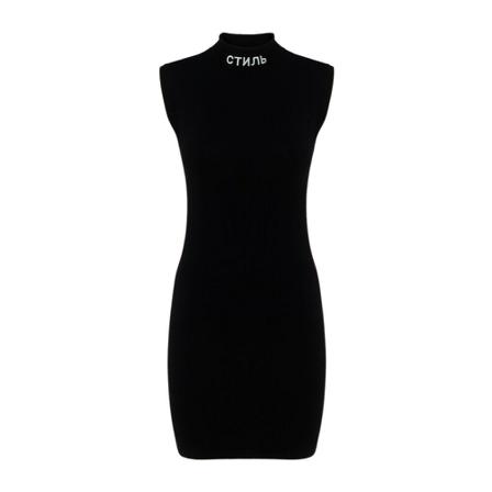 Heron Preston, Hwhi 011S22Kni 0011001 Dress Czarny, Kobieta, Rozmiar: S