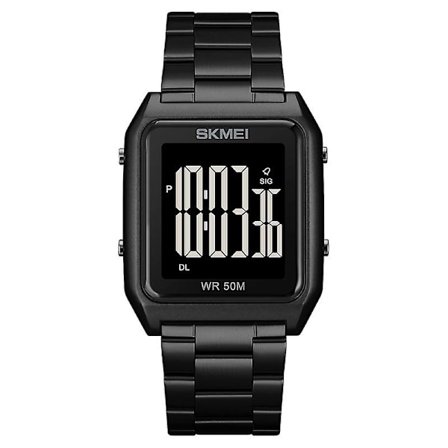 Skmei 1879 Square Large Screen Men Watch, Färg: Black Machine Black Machine