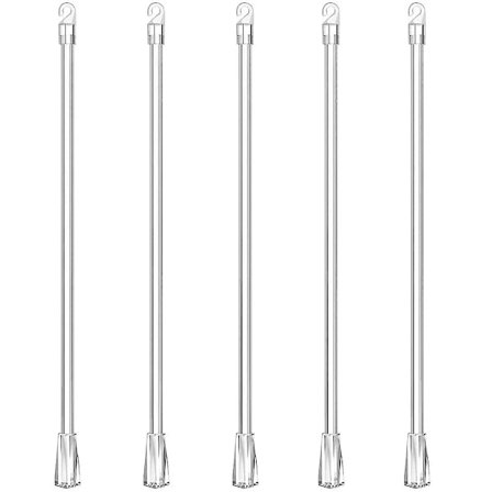 5 stk. Persienneøjer Vertikale Persienner Reservedele Persienneøje med Halekroge Som Vist 43.00X1.10X1.10CM