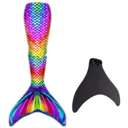 Adult Reinforced Mermaid Tail For Swimming, Monofin Included
