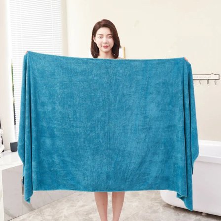 Badehåndkle badehåndkle badstuehåndkle Palermo farge blå størrelse 100 x 200 cm