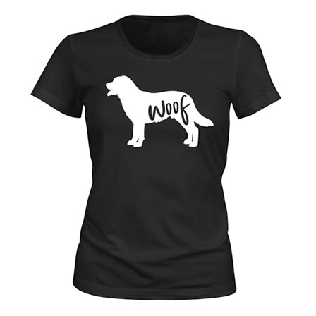 Hund Woof - T-SHIRT - DAM