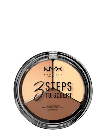 NYX Professional Makeup 3 Steps To Sculpt Face Sculpting Palette - 80G
