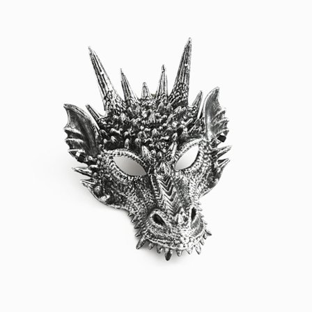 Cosplay Mask Mask Rekvisitter SØLV