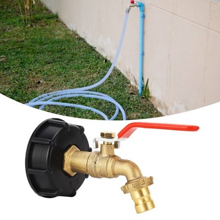 IBC Tank Adapter 3/4 tommer Messing Tank Fitting Grov Gevind 275‐330 Gallon Vandtank Have Slangeventil Fitting