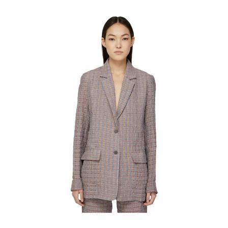 Alexander McQueen Crinkle Check Blazer , Roze , Dames , Maat: M