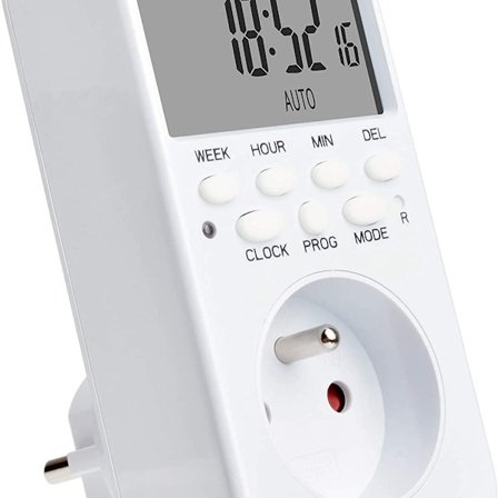 Digital programmerbar stikkontakt, ugentlig stikkontaktplanlægger med 20 programmer