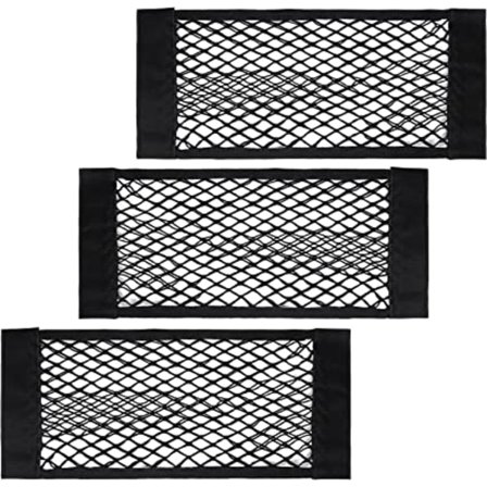 Bilbagageutrymmesförvaringsnät, (3 st 50x25 cm) Bagageutrymmesorganisatör för bilsäte