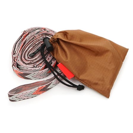 Campingtau med justerbar spenne i kaffefarge, enkel oppbevaring, forlenget klesline