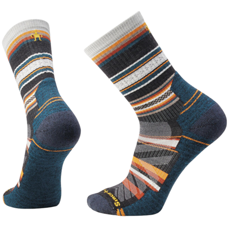 Smartwool Hike Light Cushion Panorama Crew Socks Charcoal