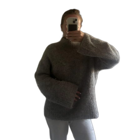 Beige stickad tröja från Selected Femme