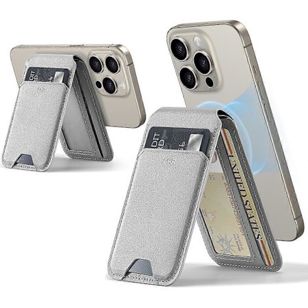 Type E ESR 2K508 Halolock Magneettinen Lompakko Yhteensopiva MagSafe Aito Lehmännahka Korttikotelo