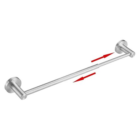 Teleskopisk Håndklædeholder Robust Rustfri Justerbar 304 Rustfrit Stål Holder Vægmonteret Stativ Badeværelsestilbehør