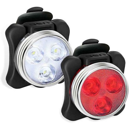 USB genopladeligt cykellygtesæt, superlys stærkt forlygte og baglygte til cykel