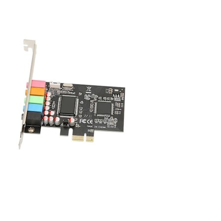 PCIE 5.1 Ljudkort 6 Kanalers Surroundljud Uppspelning Inspelning 24bit 48KHz Interna Ljudkort med PCI Express Port