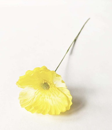 Trend Design Kunstig Blomst Valmue Gul 50cm