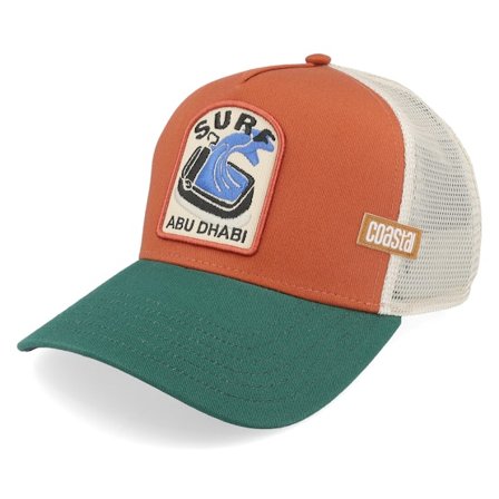 Coastal - Oranssi trucker Lippis - Hft Abu Dhabi Rust/Green Coastal A-Frame Trucker @ Hatstore