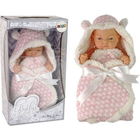 Docka - LEANTOYS - Söt Baby Docka Rosett Rosa - Rosa - 10 cm - Från 3 år