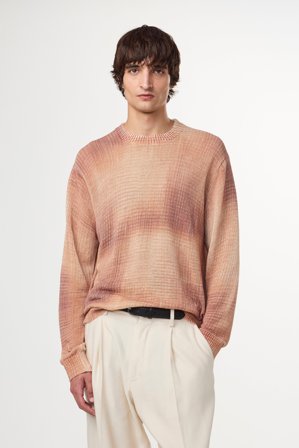 NN.07 Linen 6689 Sweater Male Brown Linen