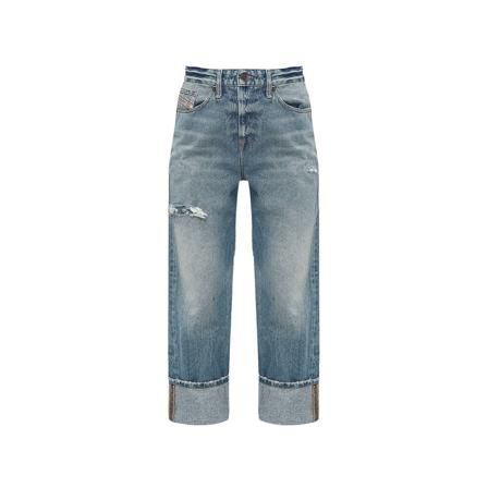 Diesel, Straight Jeans Blauw, Dames, Maat:W29 L32