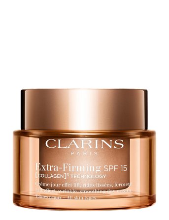 Clarins Extra-Firming Jour Lift Effect, Wrinkle-Smoothing Day Cream All Skin Types Spf15 - Nude - 50 ML