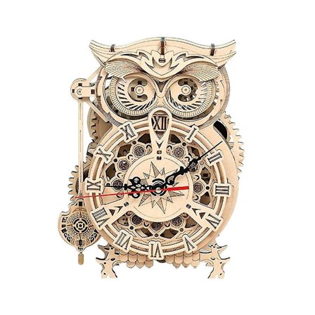 DIY Træugle Formet Bordur 3D Bygge Sæt Uddannelsesmæssigt Spil | Model Bygge Sæt