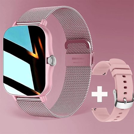 Smartwatch Android 1.44'' Färgskärm Bluetooth Samtal Kvinnor Män Unisex