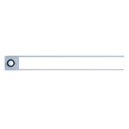 LED-ljus Skåpbelysning Ultratunn USB-uppladdningsbar PIR-rörelsesensorljus Silver 33.5x4.2x1.5 cm
