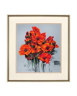Broderipakke Bilde Røde blomster - Luca-S