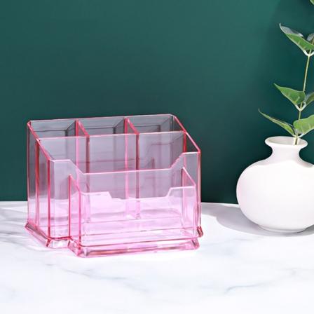 Kosmeettinen s ilytyslaatikko Makeup Organizer PINK Pink