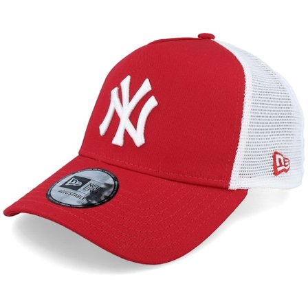 New Era - MLB - Red - trucker - Cap - New York Yankees Clean 2 Scarlet/White Trucker - Hatstore
