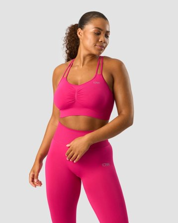 Define Seamless Scrunch Sports Bra Bright Pink