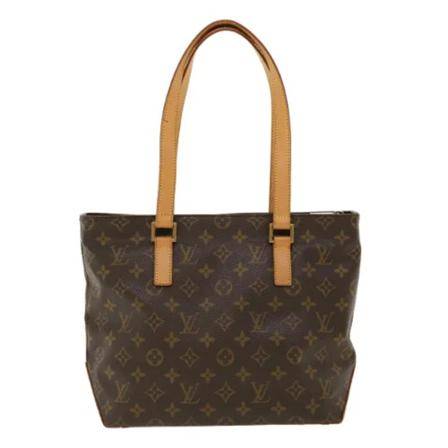 Louis Vuitton Vintage, Pre-owned Cabas Piano Monogram Tote Bag Bruin, Dames, Maat:ONE Size,leather