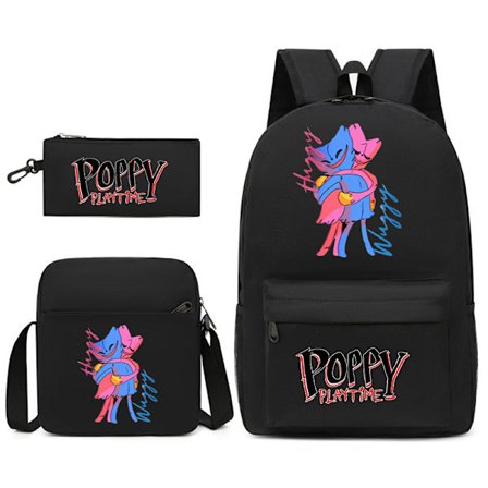 Poppy Play Time High School Ryggsäck Svart F1 Z