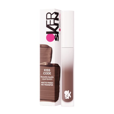 Overskin KISS CODE 02 SPICED BROWN - marrone intenso freddo 3ml - Rossetto