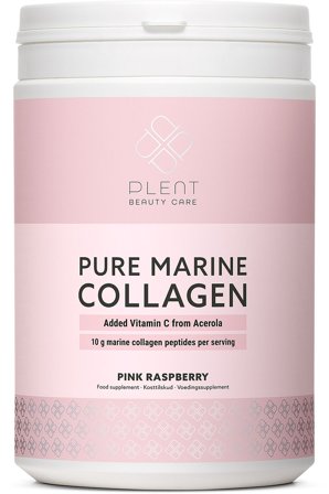 Plent Pure Marine Collagen 300 g Pink Raspberry, Helse & Madvarer, Kollagen, Kollagenpulver
