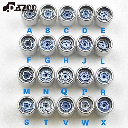 1 KPL Rengasvarkaudenestoruuvin purkutyökalu avainholkki Audi A1 A5 A3 A4L A6L A7 Q3 Q5 A8 TT R8 "ABCDEFGHJLMNPQRSTVWX "