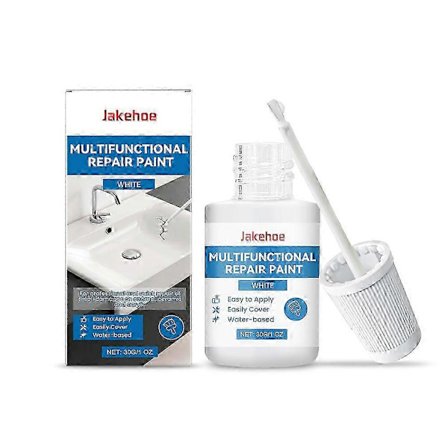 1/2/3x Hvit Emaljemaling 30ml Badekar Emalje Reparasjon Sterk Hvit Emalje Opp Maling