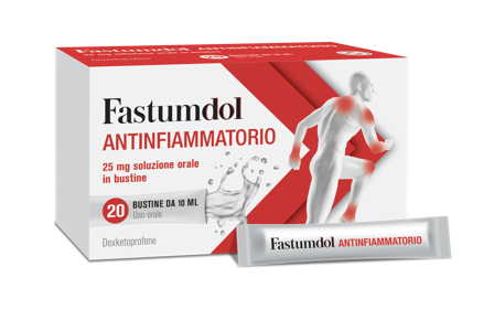 Fastumdol Antinfiammatorio 25 mg Soluzione Orale 20 Bustine