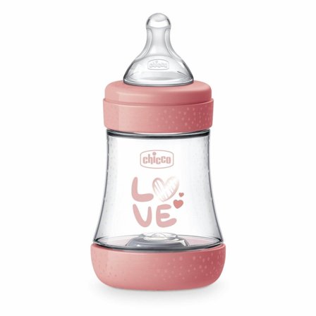 Chicco Biberon Neonato Perfect 5 Biberon Rosa Flusso Lento 150 ml