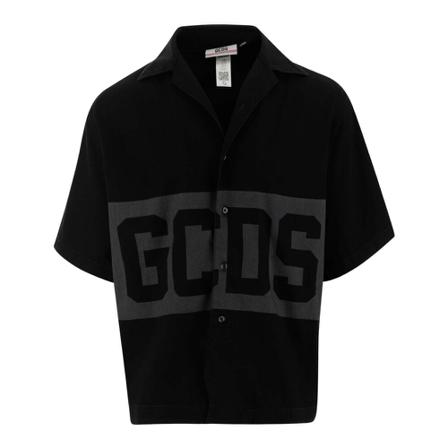Gcds Shirt made of cotton Classic collar Sort, Herre Skjorter