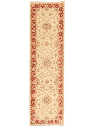 Ziegler Fine Rug 80X286 Runner Orange/Brown Wool, Pakistan