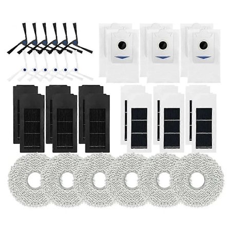 Sidebørste, HEPA-filter, støvsugerpose, moppeklude til Deebot X2 / X2 Omni / X2 Pro robotstøvsuger
