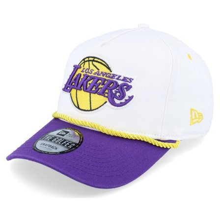 New Era - NBA Weiss adjustable Cap - Los Angeles Lakers Washed NBA Golfer White/Purple Adjustable @ Hatstore