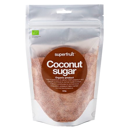 Superfruit Kokos palmesukker Ø 500 g, Helse & Madvarer, Sukker & Sødemidler, Sødemidler