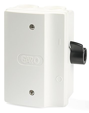 Garo 3155221 Turvakytkin valkoinen 16 A, ilman apukosketinta SI, 7,5 kW, Sähkön jakelu & virrantuotto