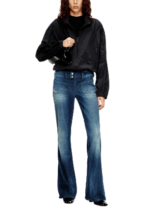 Diesel Bootcut Jeans D-Hush 0ADBQ Dam Blå 27W32L